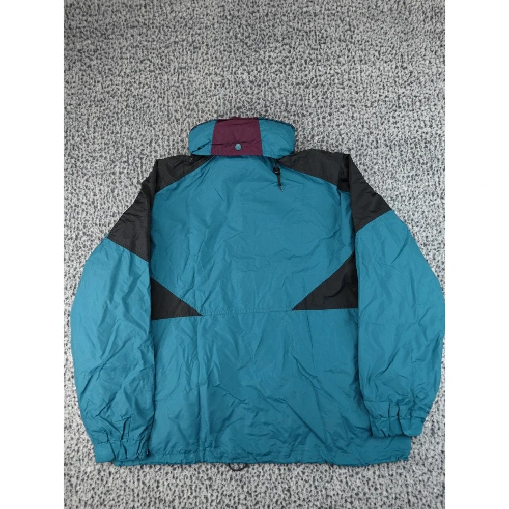 Vintage Columbia Windbreaker Jacket Mens L Teal Purple‎ Vintage 90s Colorblock
